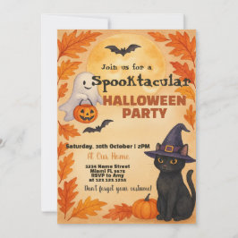 Invitación a la fiesta de Halloween | Batería de v