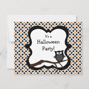Invitación a la fiesta de Halloween - Búho