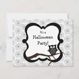 Invitación a la fiesta de Halloween - Búho