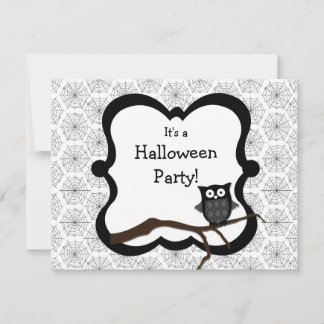 Invitación a la fiesta de Halloween - Búho