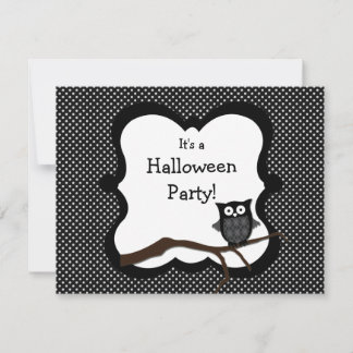 Invitación a la fiesta de Halloween - Búho