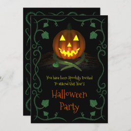 Invitación a la fiesta de Halloween (Calabaza)