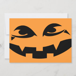 Invitación a la fiesta de Halloween - Calabaza de