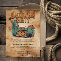 Invitación a la fiesta de Halloween | Calabaza occ