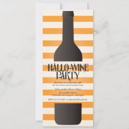 Invitación a la fiesta de Halloween con botella de