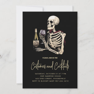 Invitación a la fiesta de Halloween con disfraces