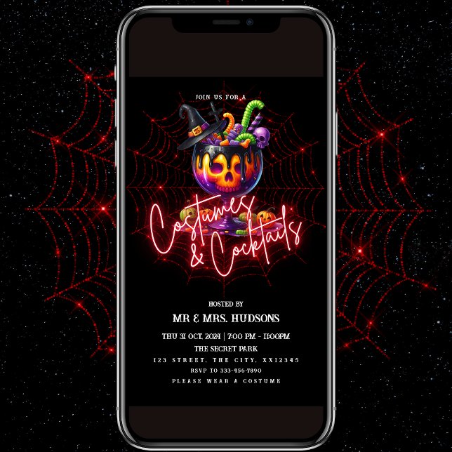 Invitación a la fiesta de Halloween con disfraces  (Subido por el creador)
