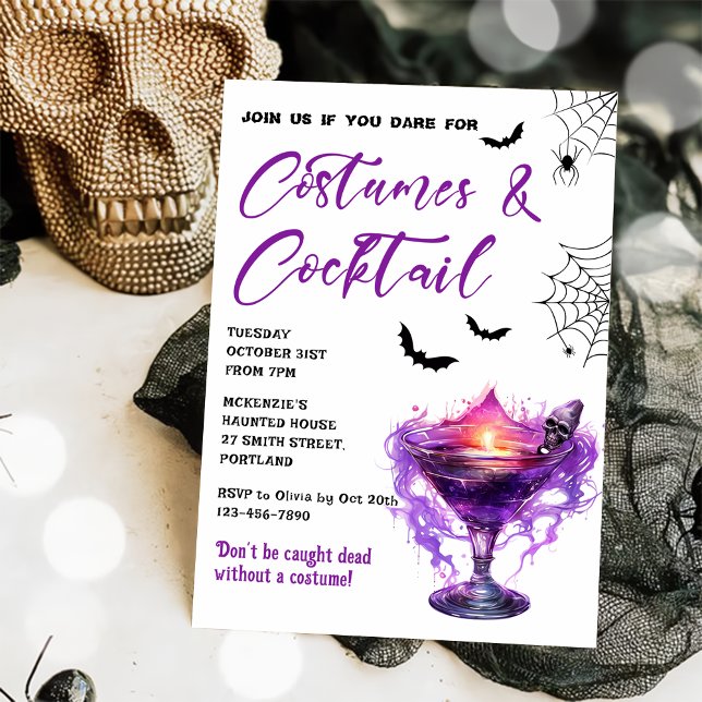 Invitación a la fiesta de Halloween con disfraces  (Subido por el creador)