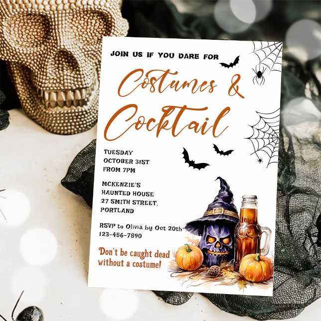 Invitación a la fiesta de Halloween con disfraces  (Subido por el creador)