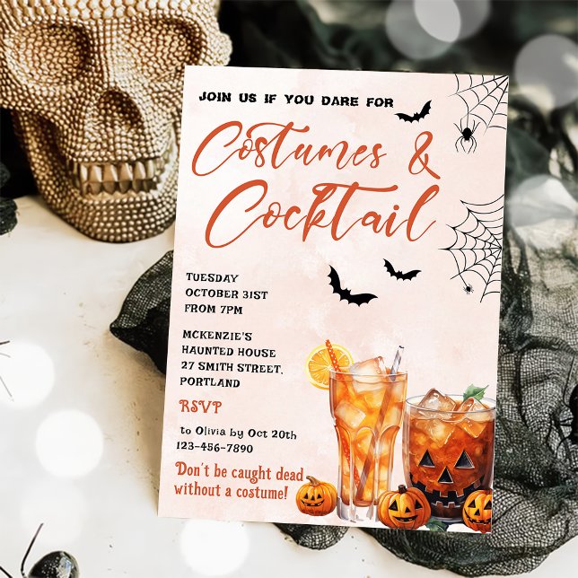 Invitación a la fiesta de Halloween con disfraces  (Subido por el creador)