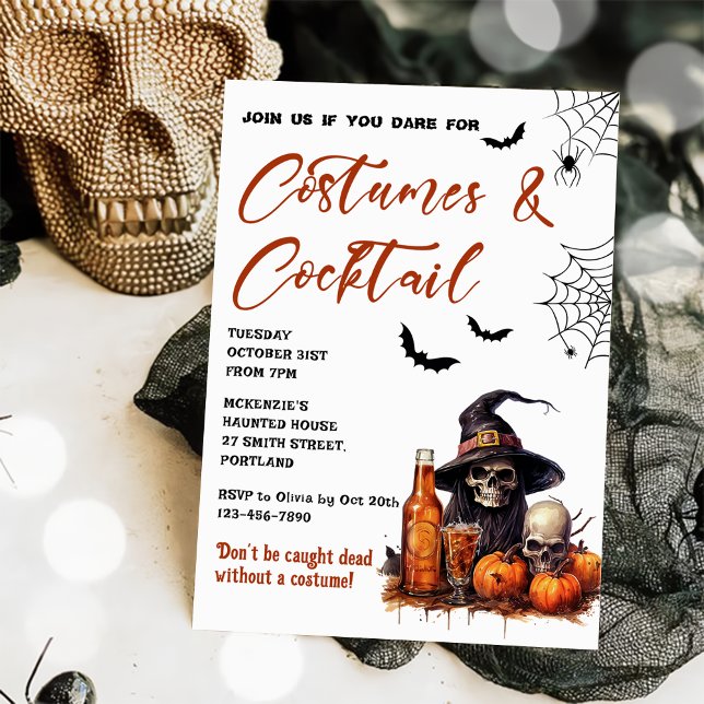 Invitación a la fiesta de Halloween con disfraces  (Subido por el creador)