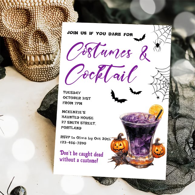 Invitación a la fiesta de Halloween con disfraces  (Subido por el creador)