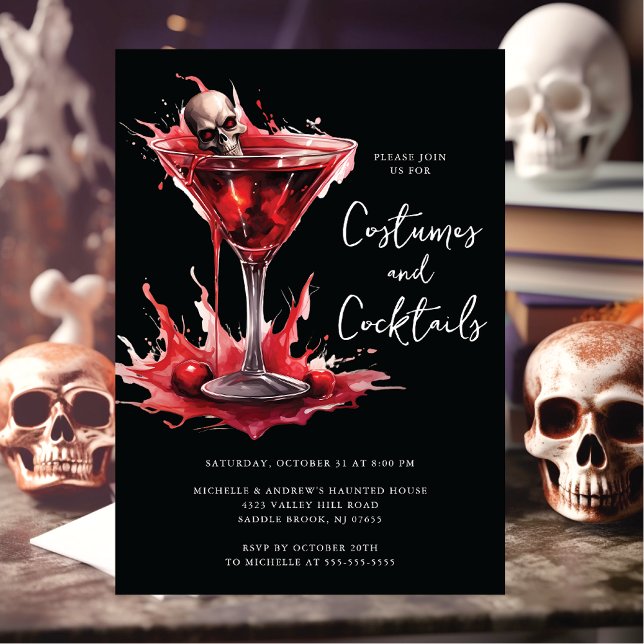 Invitación a la fiesta de Halloween con disfraces  (Subido por el creador)