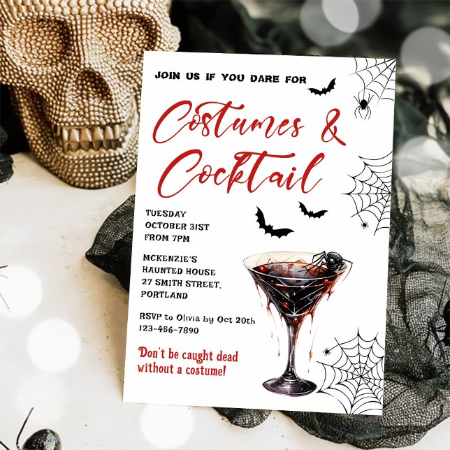 Invitación a la fiesta de Halloween con disfraces  (Subido por el creador)