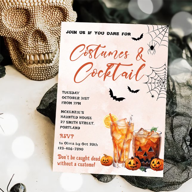Invitación a la fiesta de Halloween con disfraces  (Subido por el creador)