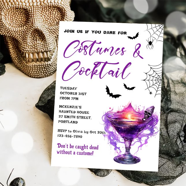 Invitación a la fiesta de Halloween con disfraces  (Subido por el creador)