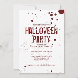 Invitación a la fiesta de Halloween con escalofrío