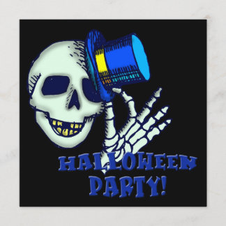 Invitación a la fiesta de Halloween con Gorra vest