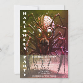 Invitación a la fiesta de Halloween con Monstruos