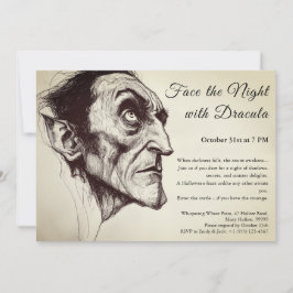 Invitación a la fiesta de Halloween con vampiros d