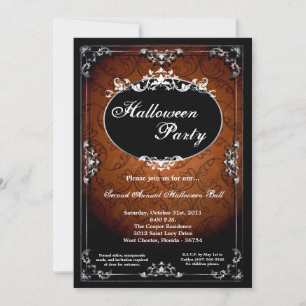 Invitación a la fiesta de Halloween de 5x7