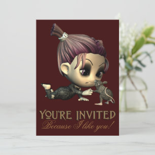 Invitación a la fiesta de Halloween de amigos extr