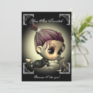 Invitación a la fiesta de Halloween de amigos extr