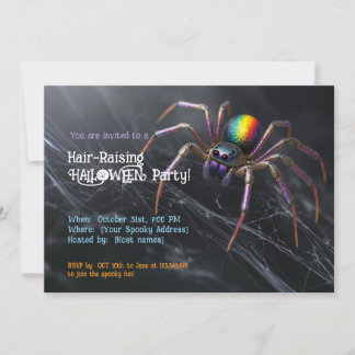 Invitación a la Fiesta de Halloween de Araña para