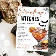 Invitación a la fiesta de Halloween de Bebe Up Wit