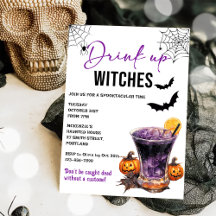 Invitación a la fiesta de Halloween de Bebe Up Wit