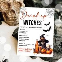 Invitación a la fiesta de Halloween de Bebe Up Wit