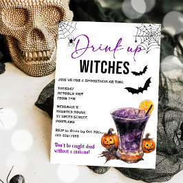 Invitación a la fiesta de Halloween de Bebe Up Wit