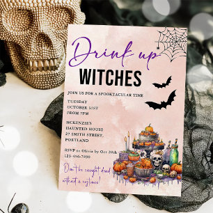 Invitación a la fiesta de Halloween de Bebe Up Wit