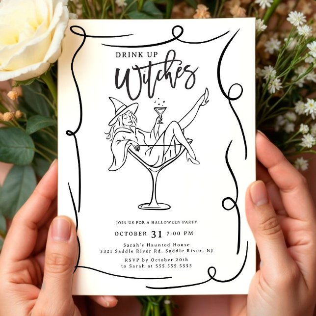 Invitación a la fiesta de Halloween de Bebe Up Wit (Subido por el creador)