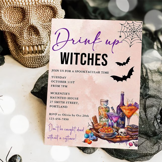 Invitación a la fiesta de Halloween de Bebe Up Wit (Subido por el creador)