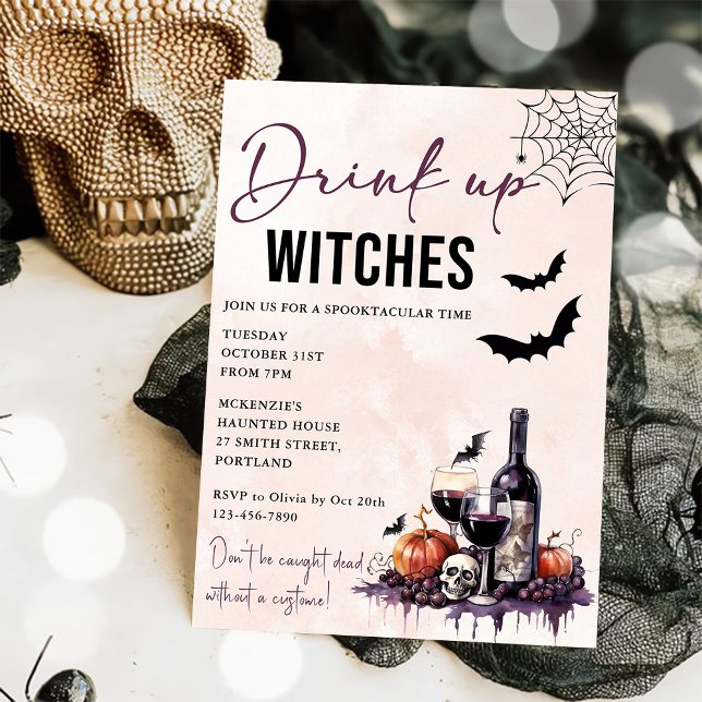 Invitación a la fiesta de Halloween de Bebe Up Wit (Subido por el creador)