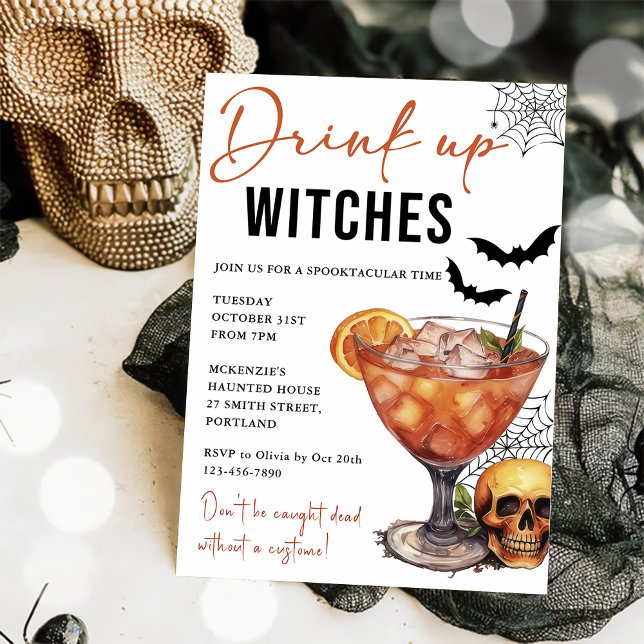 Invitación a la fiesta de Halloween de Bebe Up Wit (Subido por el creador)