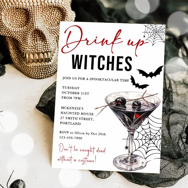 Invitación a la fiesta de Halloween de Bebe Up Wit (Subido por el creador)
