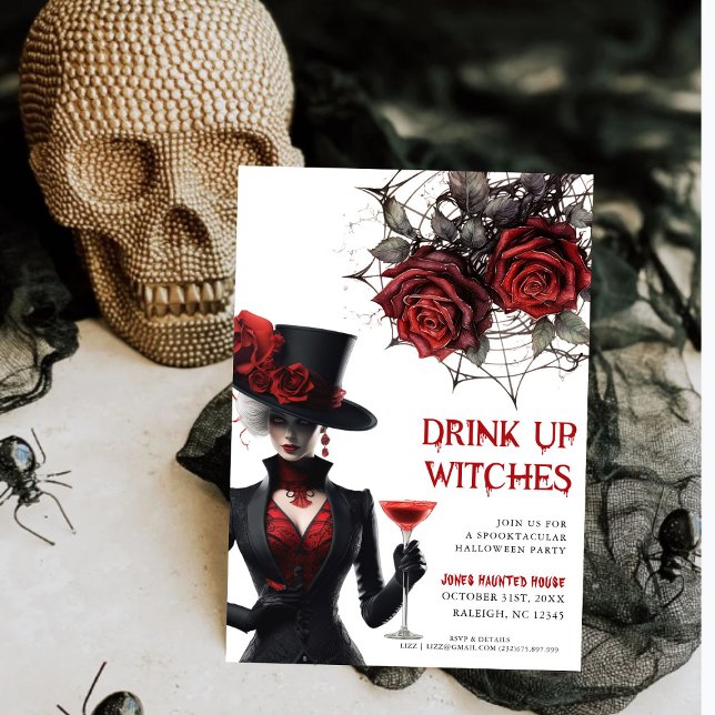 Invitación a la fiesta de Halloween de Bebe Up Wit (Subido por el creador)