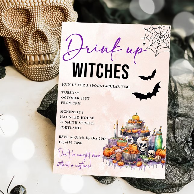 Invitación a la fiesta de Halloween de Bebe Up Wit (Subido por el creador)