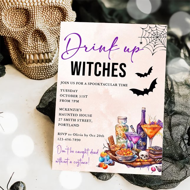 Invitación a la fiesta de Halloween de Bebe Up Wit (Subido por el creador)