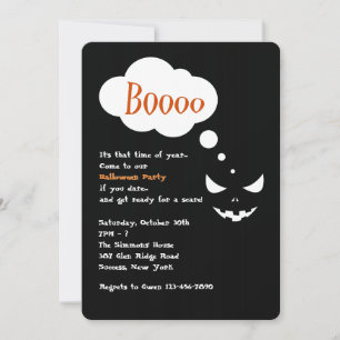 Invitación a la Fiesta de Halloween de Boo