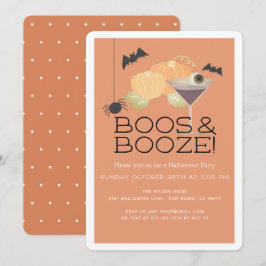Invitación a la fiesta de Halloween de Boos y Cala