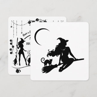 Invitación a la fiesta de Halloween de bruja elega