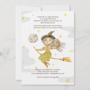 Invitación a la Fiesta de Halloween de Brujas