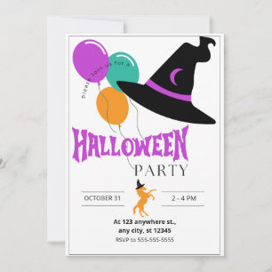 Invitación a la Fiesta de Halloween de Caballos