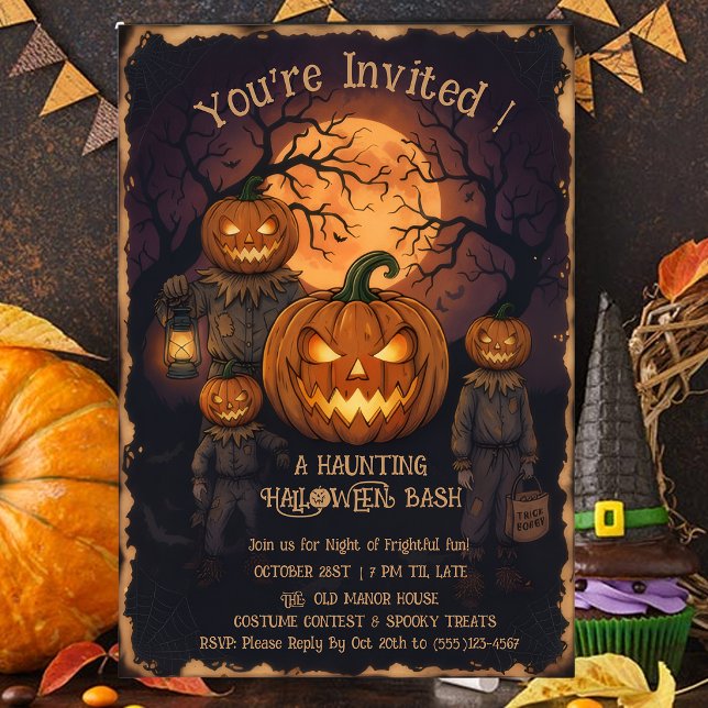 Invitación a la Fiesta de Halloween de Cabeza de C (Subido por el creador)