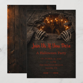 Invitación a la fiesta de Halloween de Caja Embruj