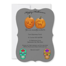 Invitación a la Fiesta de Halloween de Calavera de