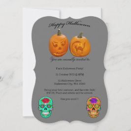 Invitación a la Fiesta de Halloween de Calavera de